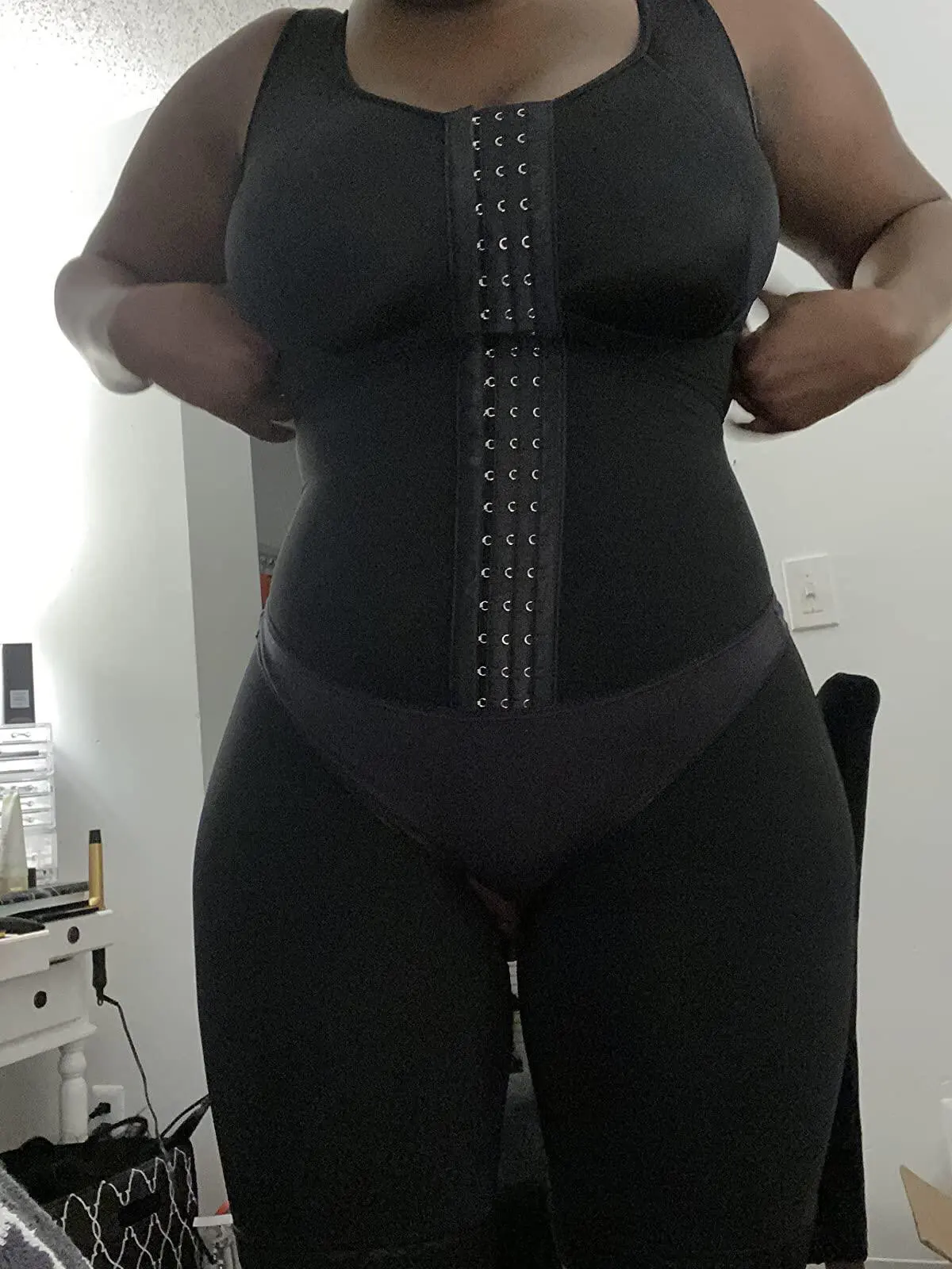 Hook and Closure Tummy Control Bodysuit photo review