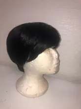 Tinashe belleza Bob corto peluca con flequillo corte Pixie brasileño pelucas de cabello humano Remy máquina barato rojo marrón pelucas para mujeres