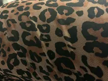 Sweetown marrón leopardo Y2K Joggers de cintura alta pantalones doble capa de red E chica estética Pantalones mujer pantalones de chándal