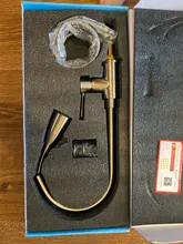 XOXO-grifos cromados de un solo tirador para cocina, grifo mezclador de agua giratorio de un solo orificio, 360 grados