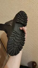 Botas de cuero informales para Mujer, botines a la moda, para otoño e invierno, 2021