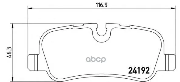 Колодки Тормозные Land Rover Discovery 2.7td/4.4 04/Range Rover 05задние Brembo P44019 Brembo арт. P44019