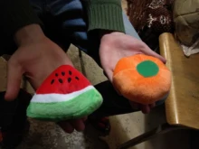 Funny Pet Toys Cartoon Cute Bite Resistant Plush Squeaky Toy Pet Chew Toy For Cats Dogs