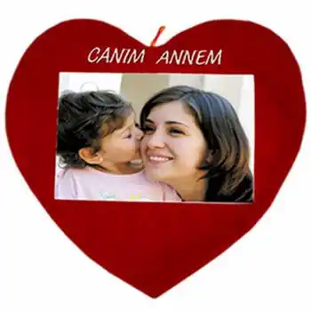 

YAS-42 Sublimation Red Heart Pillow-Dear Mom