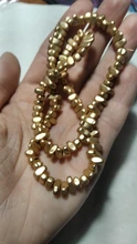 Cuentas chapadas en oro KC, material de cuentas hechas a mano, DIY, pulsera, pendientes, 1 Uds.