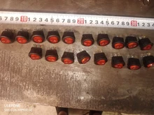 Promotion!10pcs Red Light ON-OFF SPST Round Rocker Switch 220v 12v