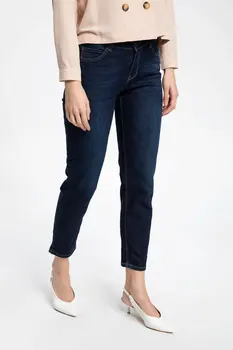 

DeFacto Blue Women Jeans Skinny High-waist Pant Slim Stretch Casual Pencil Denim Nine Minutes Trousers Woman-I4941AZ18SP