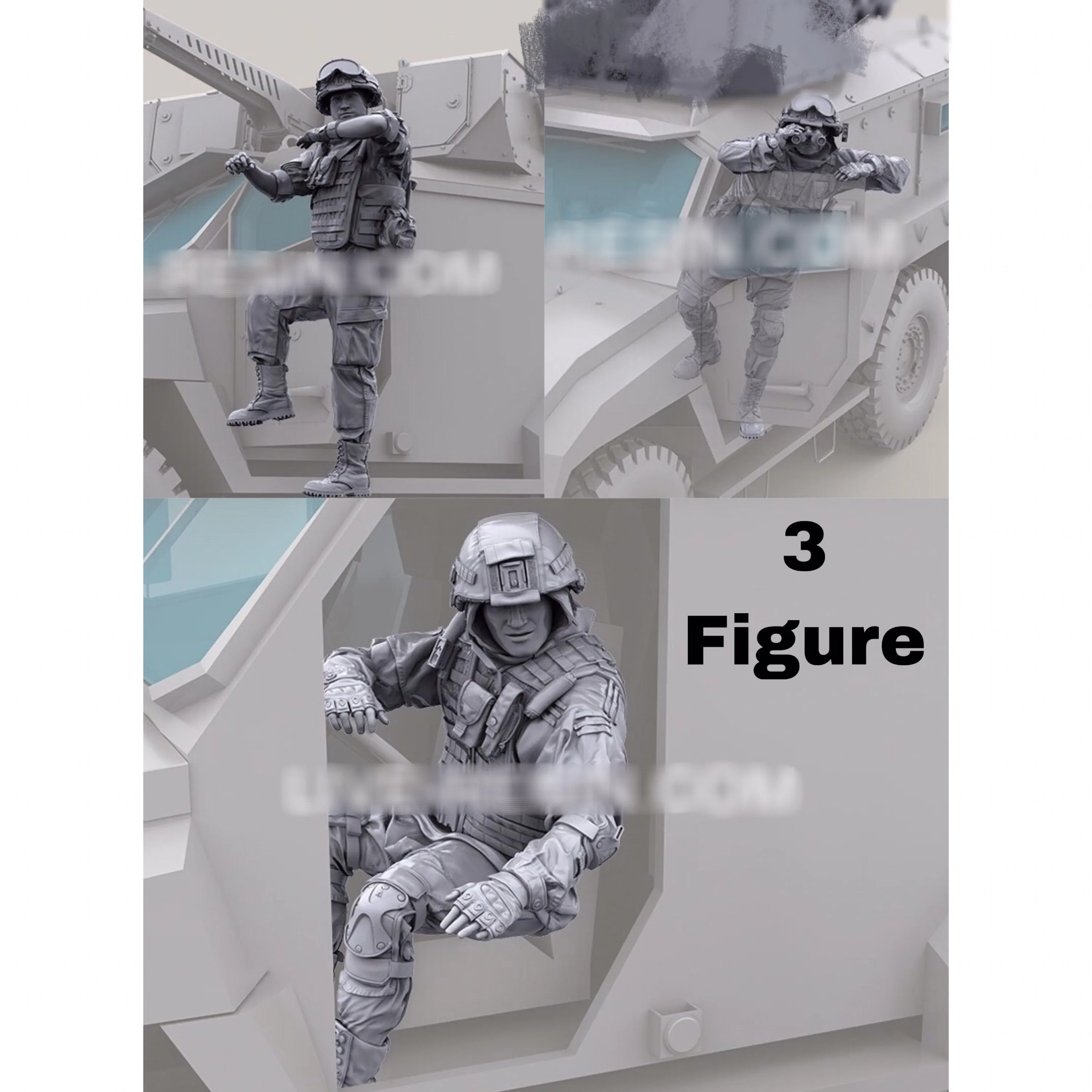 1/35 Resin Model Figure GK  , No  car , Unassembled and unpainted kit