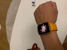 Correa de enlace de cuero para Apple watch, banda de 44mm, 40mm, 38mm, 42mm, pulsera de bucle magnético original, iWatch seires 3, 5, 4, 6 SE