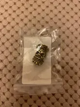 DIY Knife Pendant Beads Skull-Paracord-Beads Crow EDC Brass Vintage-Color Outdoor-Tools