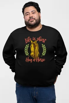 

Angemiel Wear Life is Shot Huge a Horse Black Men 'S Sweatshirt