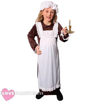 

VICTORIAN POOR GIRL COSTUME SCHOOL BOOK WEEK FANCY DRESS CHILDS CHARACTER