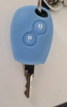 ZAD funda de silicona para llave del coche caso 2 botones para renault Kangoo DACIA escénica Megane Sandero Captur Twingo Modus funda de llave a distancia