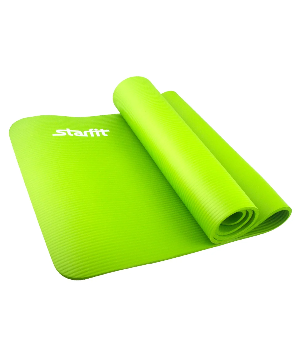 Коврик для йоги Starfit Fm-301, Nbr, 183x58x1,0 см, зеленый