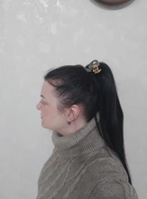 ZZHAIR-extensiones de cabello humano con cola de caballo, 60g, 16 -20, hechas a máquina, Remy, Natural, liso