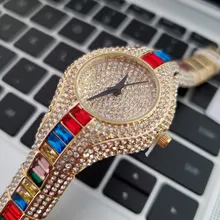 MISSFOX-reloj pequeño de 30mm para mujer, resistente al agua, de lujo, Ar, pulseras de Metal con diamantes de imitación Bu, relojes Chinos Baratos