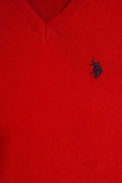 Красный U.S. POLO ASSN. Стандартный свитер - Цвет: Красный