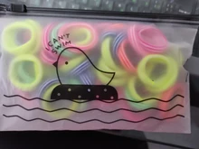 50 unids/bolsa a rayas estilo encantador niños Pelo elástico bandas 6 colores de mezcla de los niños la cabeza accesorios para el cabello, cuerda para las niñas