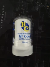 Desodorante de cristal de 60g para hombres y mujeres, palo de alumbre, eliminador de olor de axila corporal, antitranspirante, palo desodorante indefinido