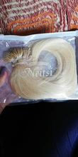 Human-Hair-Extensions Nano-Ring Neitsi Micro-Beads Straight 16-20-24-Blonde Links Black