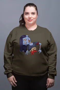 

Angemiel Wear Dead Girl Green Women Sweatshirts
