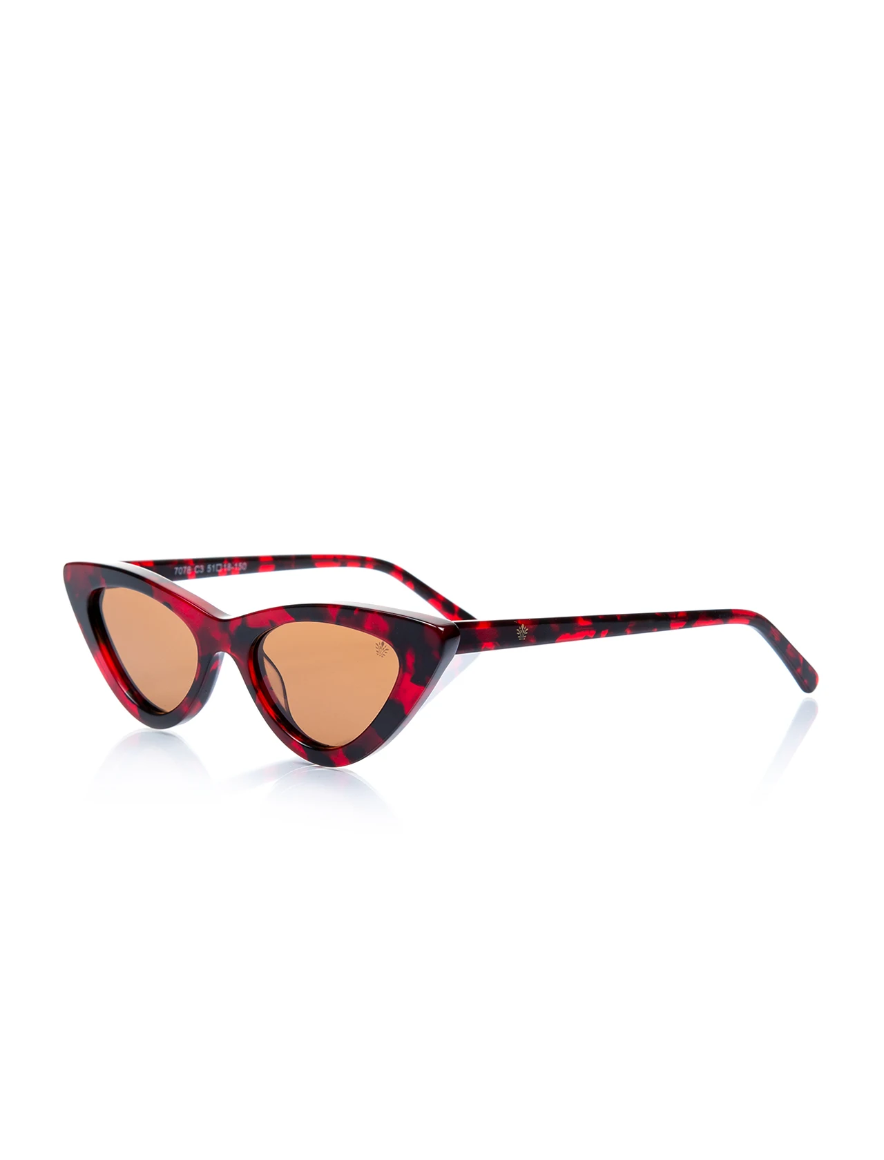 

Women's sunglasses ldy 7078 03 bone Burgundy organic geometric cat eye 51-18-150 lady victoria