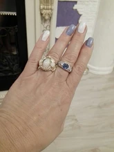 Joyería de estilo Retro dorado para mujer, anillo pintado a mano con aceite, joyería