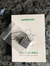 Ugreen-Adaptador USB tipo C a USB 3,0, Cable OTG Thunderbolt 3 tipo C para Macbook pro Air, Samsung S10, S9