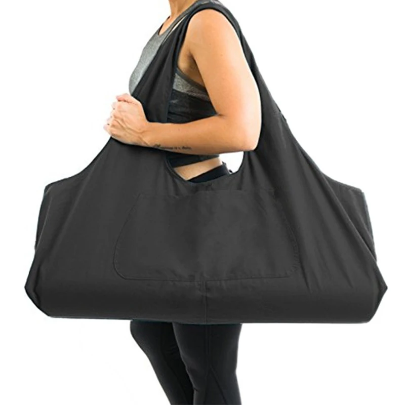 Large Capacity Canvas Yoga Bag Outdoor Fitness Clothes Travel Storage Carry Shoulder Tote