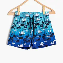 Детские синие шорты Coton для мальчиков/бермуды