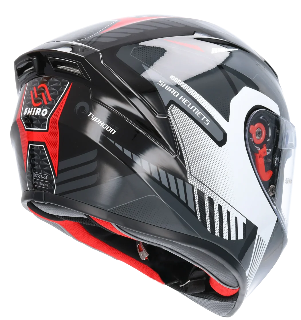 casco moto, accesorios moto, cascos, cascos para cascos homologados jet SHIRO SH-870 TYPHOON color gris - AliExpress
