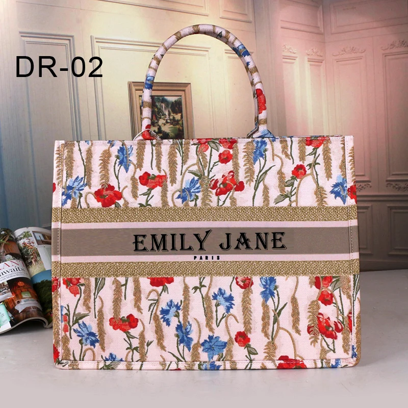 Spring Summer Personalized Fashion Printing Large Capacity Canvas