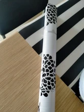 Wall-Decor Stick Contact Vinyl Self-Adhesive Stripes Black/white Haohome Peel Floral