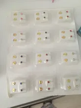 Pendiente de pistola para Piercing en la oreja, juego desechable hipoalergénico, joyería, 12 pares