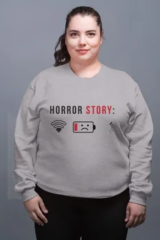 

Angemiel Wear Horror Story Gray Female Sweatshirt