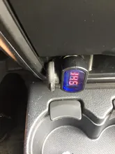Medidor de voltaje eléctrico para encendedor de cigarrillos, pantalla LED, CC de 12V-24V, para indicador voltímetro de batería de coche, 10% de descuento