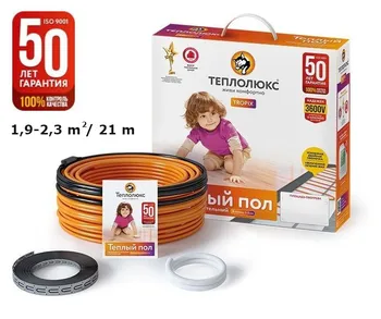 

Warm floor heating Tropix TLBE 1.9-2.3 m2 340 W/M2 Heating cable 21 m Warm Floor Carbon Fiber Heating Wire Electric Hotline