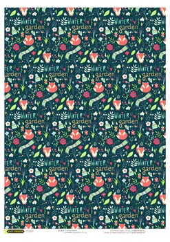 

Rice paper for Decoupage "" Winter Garden "" craft Premier, A3, 25 g/m, art. Cpd0665