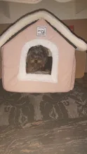 HOOPET-casa de perro para interior, cálida perrera, nido de cueva de Gato, nido de conejo, esterilla extraíble lavable, cama de dormir acogedora para gatos