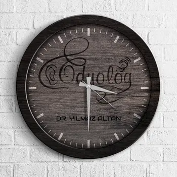 

Personalized Professional Audiologist Wooden Wall Clock
