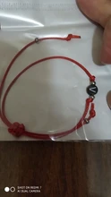 Pulsera hecha a mano con 26 letras, cuerda de rosca negra y roja, pulseras ajustables con iniciales del nombre para hombre y mujer, joyería con estilo para pareja