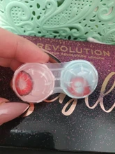 Lentillas para Cosplay de Halloween, lentes de contacto de Color avellanado, azul y rojo, 1 par (2 uds.)