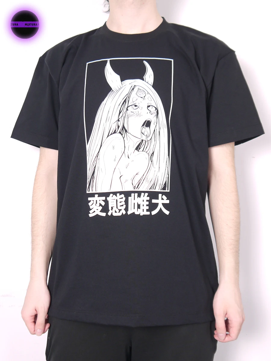 симонова порно HENTAI GIRL Футболка унисекс в стиле аниме, хентай, хип-хоп,сделано в  России, ткань 100% хлопок, качество Пенье | AliExpress