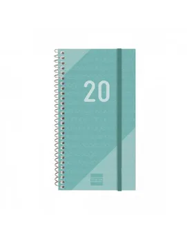 

SPIRAL AGENDA YEAR TURQUOISE WEEK VIEW LANDSCAPE E9 100X171X9 MM 2020 FINOCAM