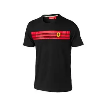 

T-shirt man Ferrari striped black size XL