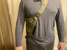 Bolsa de almacenamiento táctica oculta multifuncional para hombre, bolso de hombro de nailon para izquierda y derecha, antirrobo, para caza