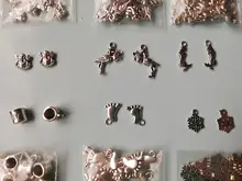 WYSIWYG 10pcs 23x18mm nuevo bebé cigüeña encanto de Metal cigüeña bebé pájaro encantos Vintage DIY accesorios para la fabricación de la joyería