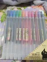 Lote de 12 bolígrafos creativos de Gel de 0,5mm, 12 colores, marcadores de tinta de color, papelería, estilo de moda, regalo de artículos de oficina