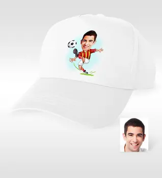 

Personalized Mr Football Player Yellow Red Cartoon White Hat-1