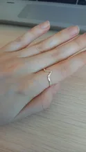 Anillo ajustable con forma de V para mujer, joyería fina con letras onduladas geométricas de Plata de Ley 925 auténtica, accesorios de personalidad para fiesta